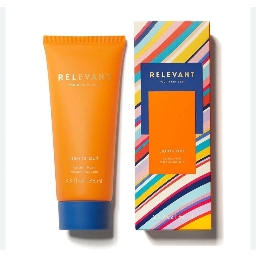 Relevant Lights Out Resting Face Mask. New In Box